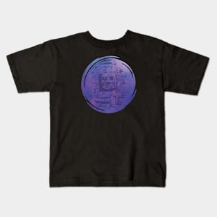 Bayon Face Purple Kids T-Shirt